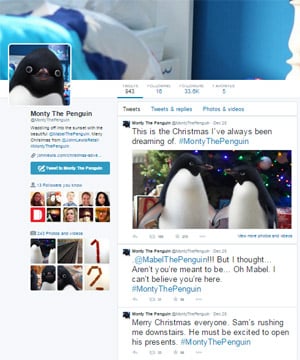 Monty the Penguin on Twitter