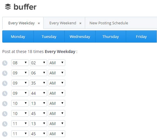 Buffer posting scheduler