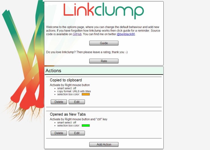 Linkclump tool