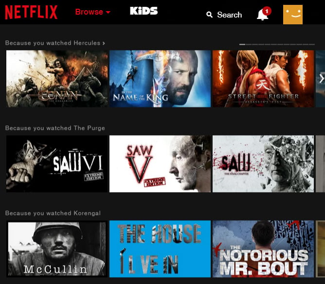 Netflix screenshot