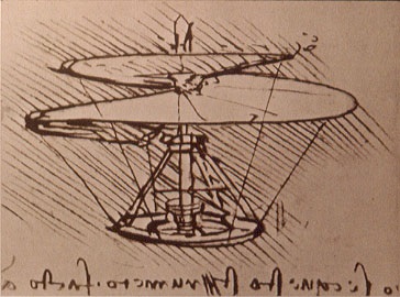 Da Vinci's helicopter.