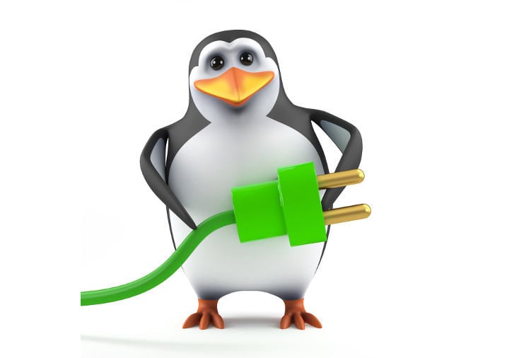 Penguin with plug