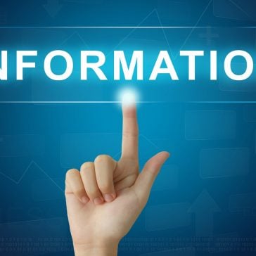 hand press on information button on virtual screen