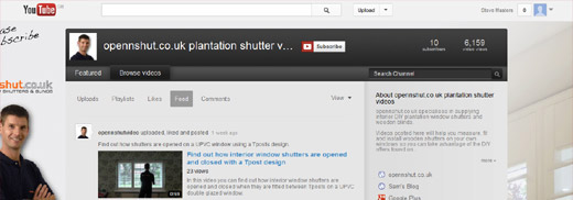 Opennshut YouTube channel