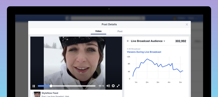 Facebook Live metrics