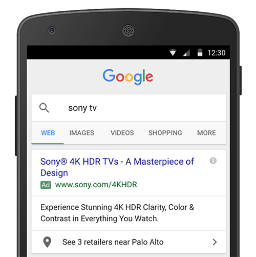 Affiliate location extensions