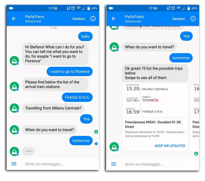 Chatbots travel agent