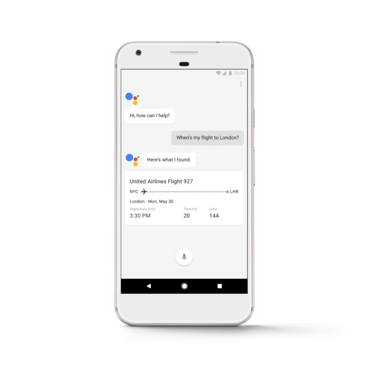 Pixel phone from Google answers travel questions