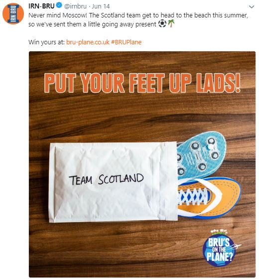 Irn-Bru World Cup flip flops