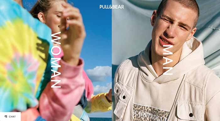 Pull & Bear homepage