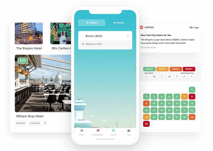Hopper booking platform