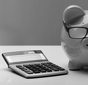 Piggy-bank and a calculator