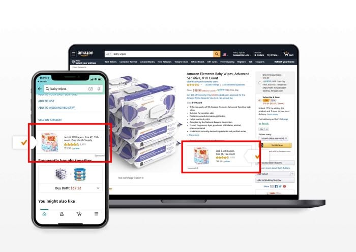 Amazon - example Sponsored DIsplay