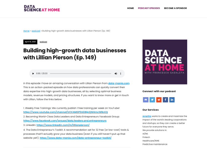 Data science at home podcast