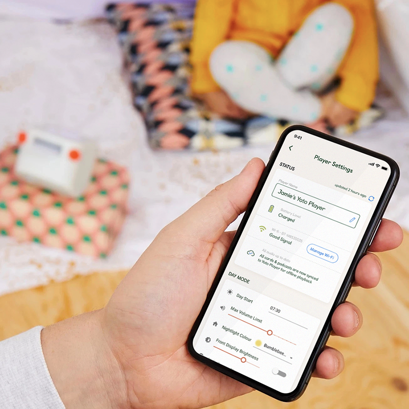 Amazon case study - parental settings on Yoto toy