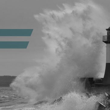 Lighthouse in a storm