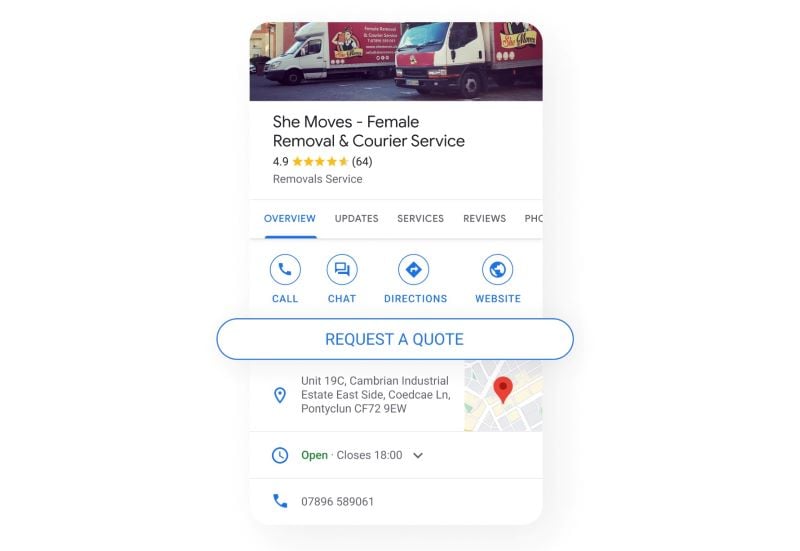 Google Business Profile supports a wide range of conversion types, including quotes, bookings, orders and plenty more – make use of them.